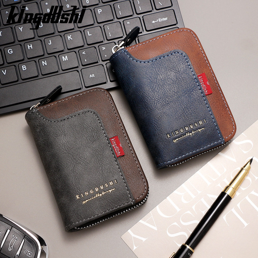 Foreign Trade Hot Splicing Men's Organ Card Bag Multi-Card Large Capacity Card Bag Card Case Coin Bag Cross-Border Supply