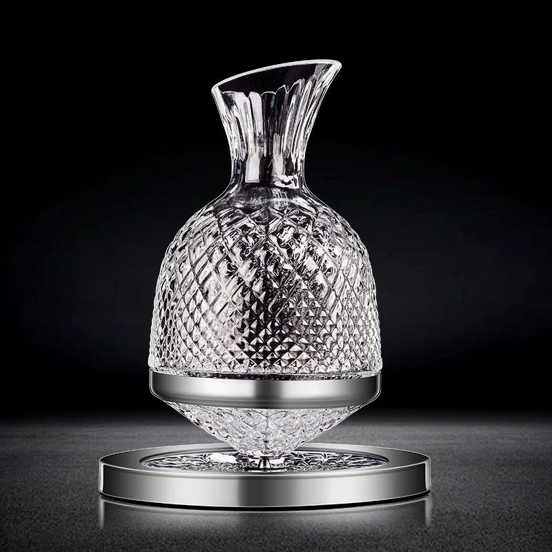 Light Luxury High-end Rotating Decanter Wine Glass Wine Decanter Household High-end Sense Tumbler Wine Dispencer