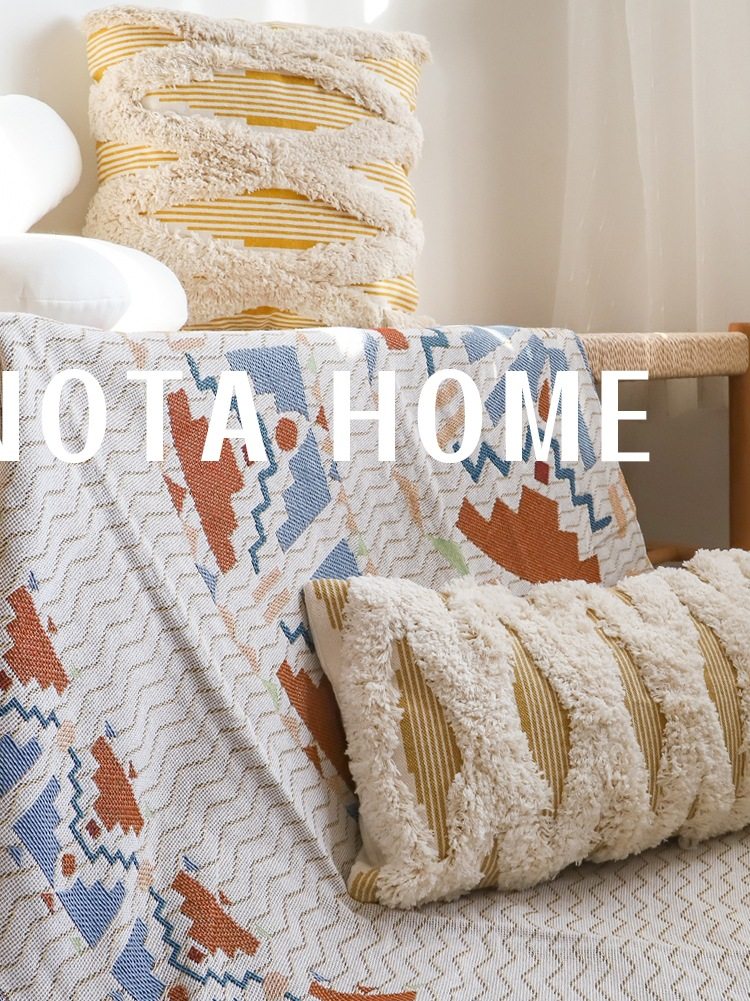 Alex Nordic Style Sofa Blanket Full Cover Sofa Towel Cover for Living Room Single or Double Sofa Cover with Thickened Backrest