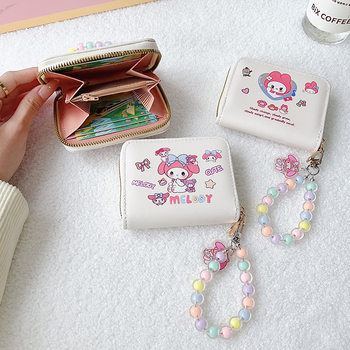 Melody Wallet Melody Card Holder One-Piece Casual Portable Large Capacity Compact Women's Cute Cartoon Waterproof