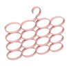 Plastic porous scarf silk scarf hanger non-slip seamless hanger storage rack 15-hole tie belt belt shelf