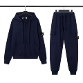 Set of sapphire blue terry
