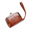 Lonny New Coin Card Holder Cross-Border Supply Women's Buckle Coin Purse 4inch Zipper Clip Bag Clutch Bag