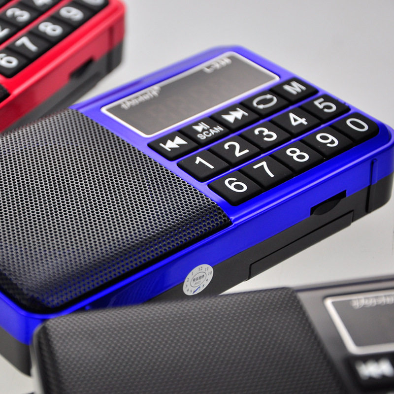 Happy Companion L-238 Card Speaker Multifunctional Elderly Radio Portable Player Large Button Radio