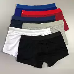 365 Export Cross-border Men's Trendy Brand Pure Cotton Underwear Breathable Casual Ready-made Boxer Shorts