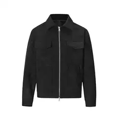 European and American High Street OVERSIZE Loose Men's Retro Sports Style Loose Casual Lapel Jacket Coat
