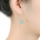 Серьги из натурального нефрита A goods blue water snowflake серьги из серебра S925 с инкрустацией из ледяного нефрита модные женские серьги высокого класса mini 3
