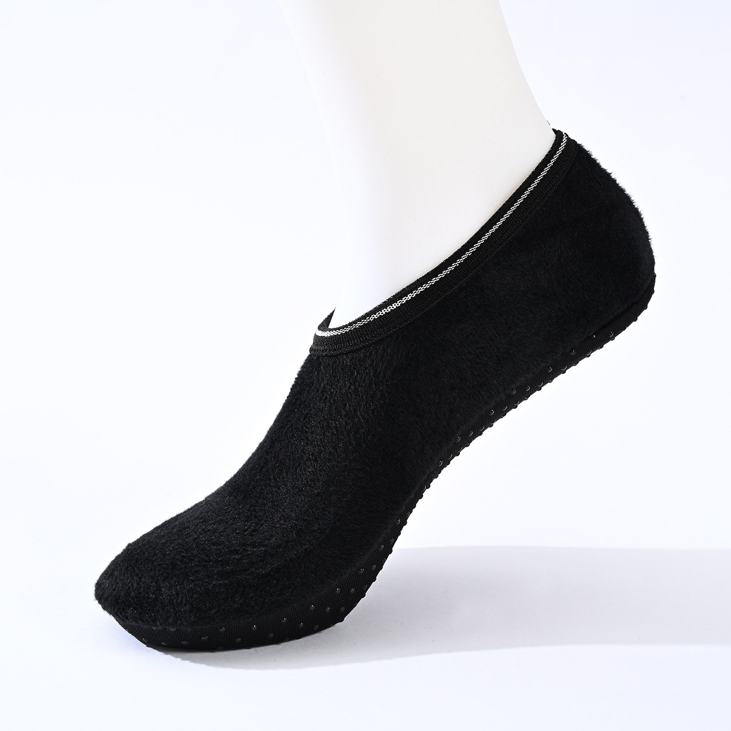 秋冬加绒加厚地板袜女士纯色不倒绒成人儿童防滑地毯袜套厂家批发