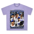 Wash purple short sleeved shirt