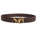 Amiri bronze buckle + brown