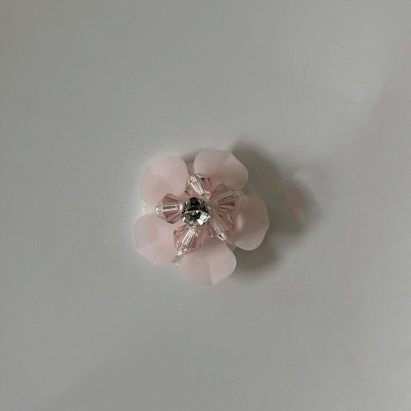 新款手工穿珠花朵辅料装饰花鞋帽花亮片小花DIY饰品服装辅料