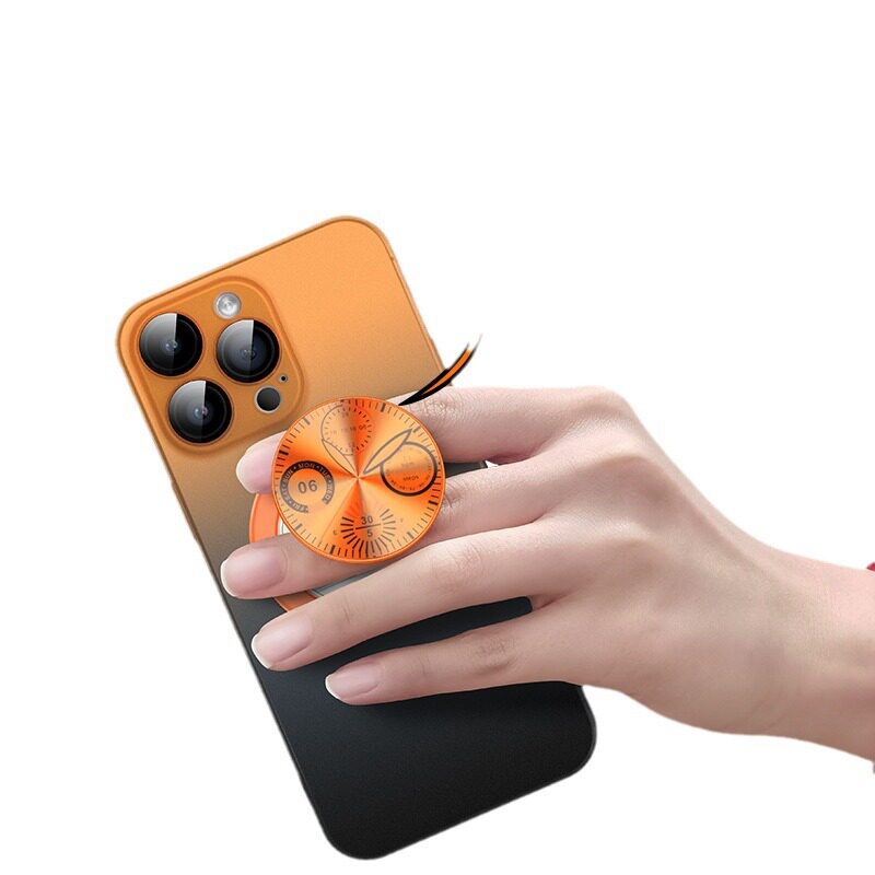 Suitable for iphone15 Mobile Phone Case Rotating Magnetic Bracket Apple 15promax Skin-feeling Frosted Gradient Protective Cover