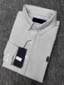 H907 gray stripes with sapphire blue pony logo