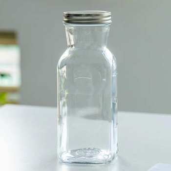 European-Style High-Value Glass Sealed Jar for Snacks, Milk, Juice, Milk Tea, Beverage, Cold Water Bottle, Pickle, and Storage Jar