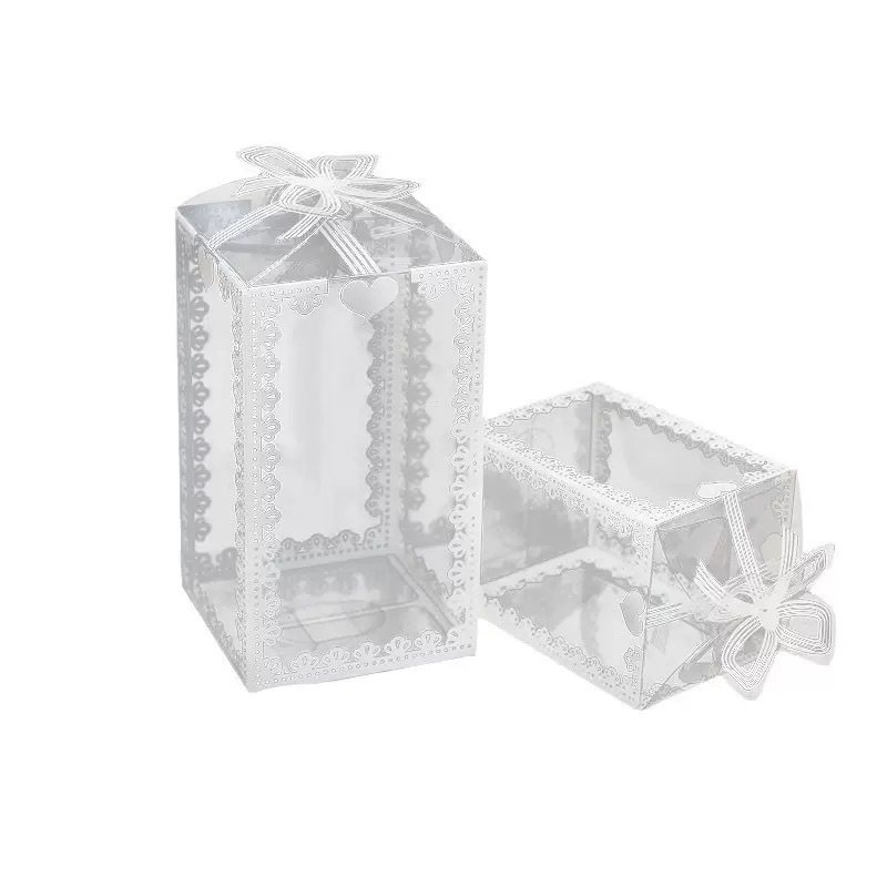 in stock PVC Packaging Box Plastic Transparent Printed Pet Food Candy Box Hand Doll Hydrangea Rose Gift Box