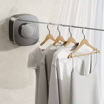 Invisible 304 Stainless Steel Clothesline Indoor Retractable Steel Wire Rope Punch-Free Outdoor Quilt Drying Balcony Clothes Drying