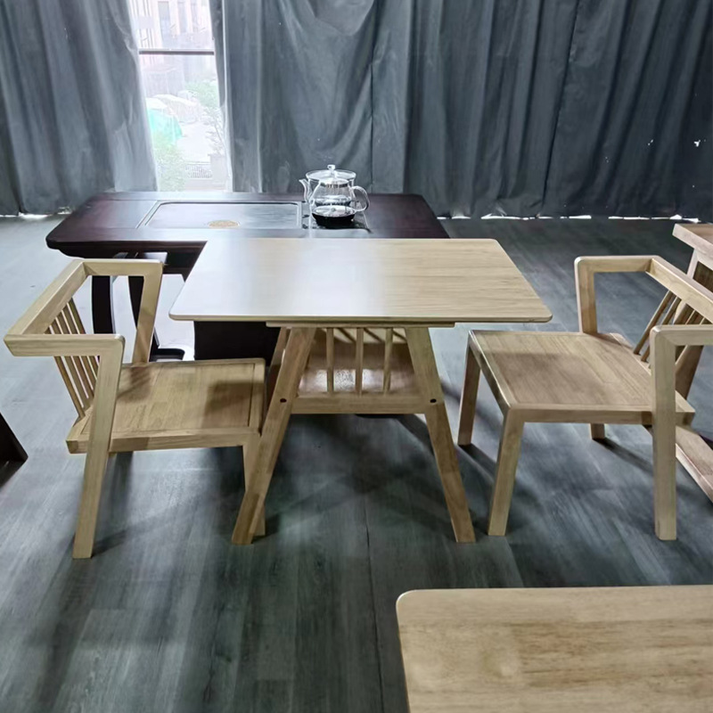 批发实木桌阳台桌椅组合一桌二椅方几三件套小户型室内休闲桌椅