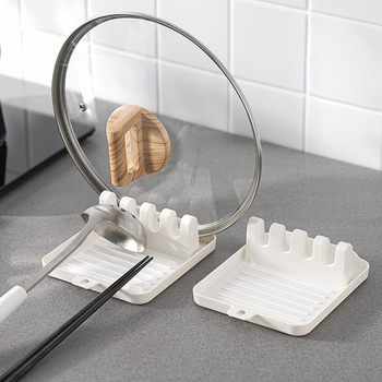 Multifunctional Kitchen Storage Rack for Spatulas, Spoons, Chopsticks, Pot Lids, Non-Slip Kitchen Countertop Storage Rack