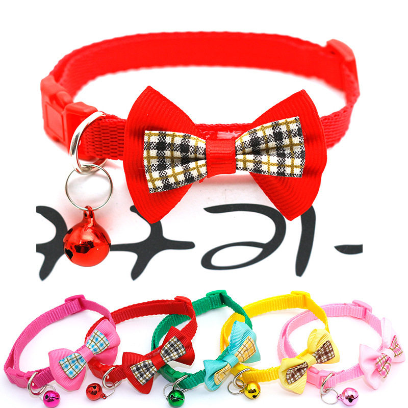 Cat dog collar dog collar small collar collar jewelry teddy puppet bow pet supplies wholesale