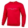 Red crew neck