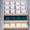 Bamboo Wooden Watch Box Jewelry Bracelet Storage Box Bracelet Display Box Pillow Tray Storage