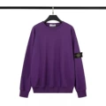 Purple stone island - crew neck sweatshirt
