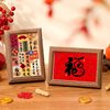 Ping An Joy Ornaments Festive Calligraphy Desktop Photo Frame 6-inch Table Painting Atmosphere Layout New Year Creative Decorative Painting