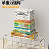 Transparent Book Stand Reading Rack Book Clip Desk Bookshelf Desktop Fixed Book Storage Partition Thickened Student Class