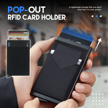 Rfid Small Card Bag Anti-degaussing Credit Card Bag Men's Wallet Metal Men's Card Bag Wallet Multi-function wallet