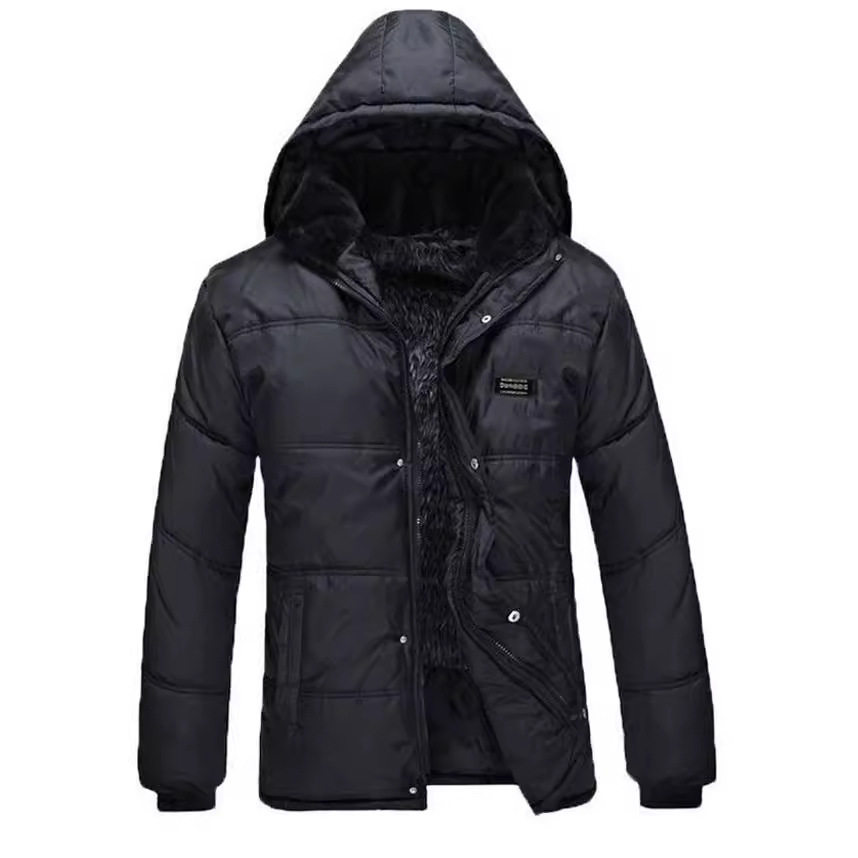 中老年棉衣男士棉祆加厚加绒大码棉服爸爸装冬装父亲外套一件代发