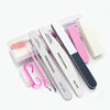 Gray nail file half-moon trimming and polishing strip double-sided trimming strip nail art auxiliary tool suit in stock