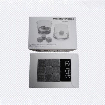 Whiskey Ice Stones, Stone Ice Cubes, Colorful Box-Packed Whiskey Stones, Ice Stones in Paper Box