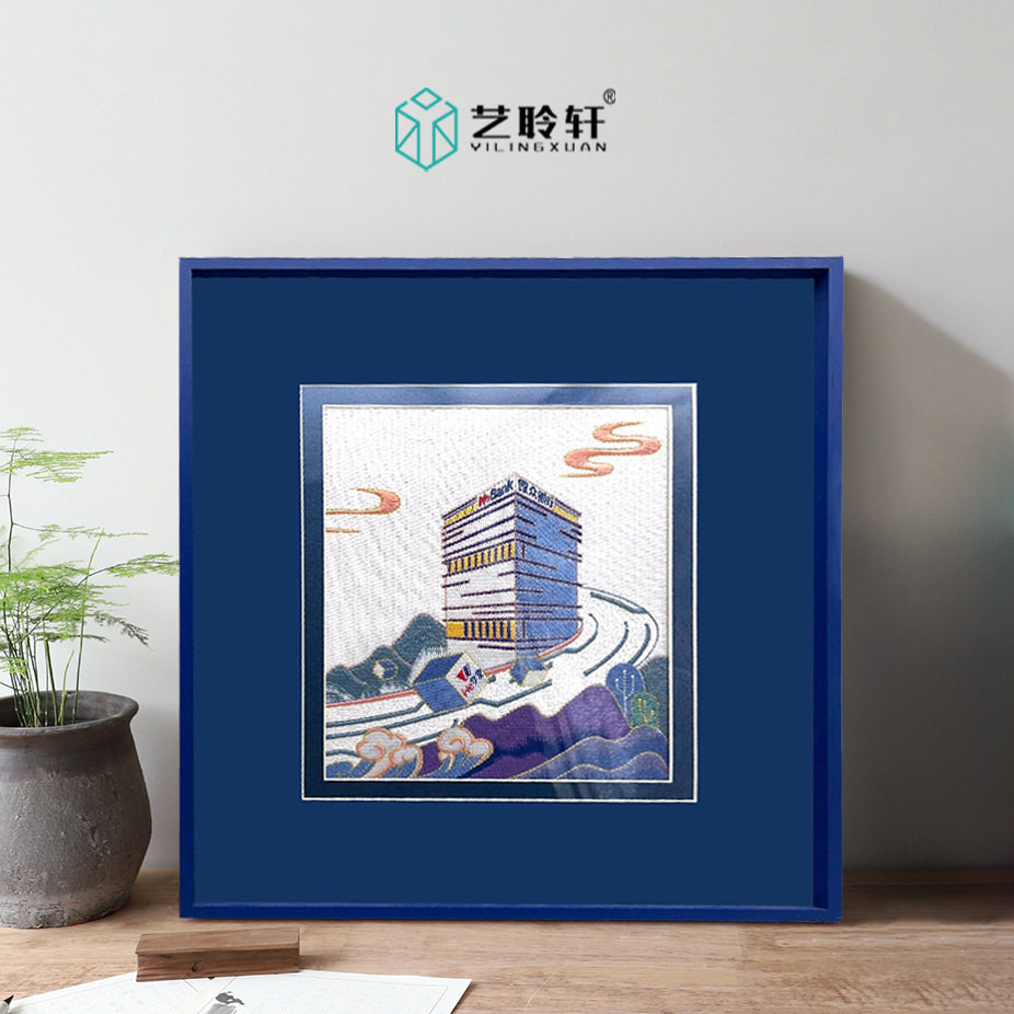 Customized Aluminum Alloy Photo Frame Empty Frame Metal Picture Frame Blue Narrow Edge Modern Simple Magnetic Puzzle Photo Frame Customization