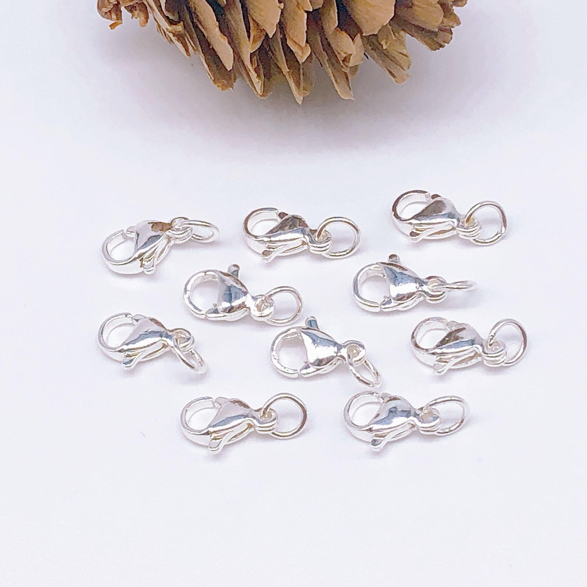 18K Gold-Filled Lobster Clasp DIY Handmade Jewelry Accessories Gold Necklace Bracelet Connection Finishing Buckle Spring Buckle