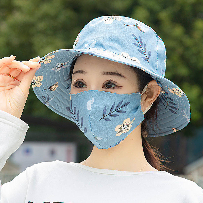 New Sunshade Hat Women's Summer Full-Face Split Sunscreen Hat Face-Covered Anti-Ultraviolet Work Tea-Picking Hat Sun Hat