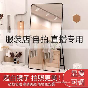 Full-body Fitting Mirror Floor Mirror Women's Clothing Store Special Tall Slim Beauty Bedroom Home Mirror