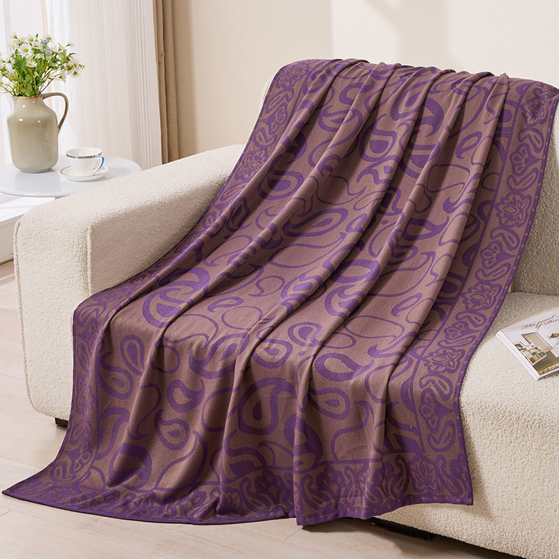 Manufacturer Wholesale Aviation Blanket, Airplane Blanket, First-Class Cabin Cover Blanket, Office Nap Air-Conditioning Blanket, Geometric Pattern Blanket