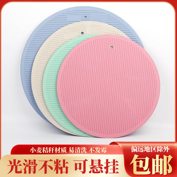 Dumpling Mat, Wheat Straw Cover Mat, Household Dumpling Mat, Round Tray, Washable, Enlarged, Thickened, Eco-Friendly