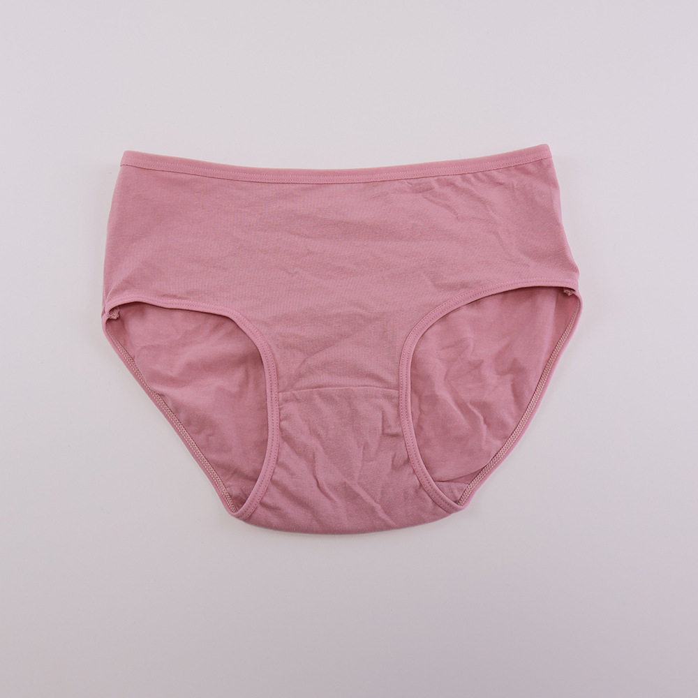 跨境亚马逊女士大码内裤加肥加大码高腰妈咪裤40支纯棉三角内裤女