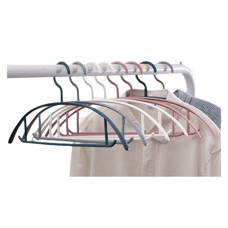 Plastic clothes hanger summer clothes support non-slip seamless clothes hanger household dormitory laundry short sleeve shirt hanger