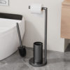 Cross-Border Household Floor-Standing Toilet Brush Paper Towel Holder Integrated Roll Paper Holder Cleaning Brush Removable Bathroom Toilet Paper Holder