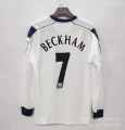 9899 manchester united away jersey no. 7 beckham, printed armband