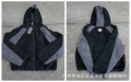 Black and gray/zipper jacket