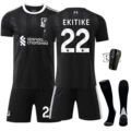 Size 22 with socks + protective gear