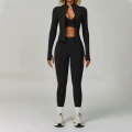7790 bra + 7790 trousers + 7725 jacket (three-piece set) - high-end black