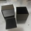 A generation of exquisite flannel jewelry box fashion transparent film box earrings bracelet necklace storage box 7*9