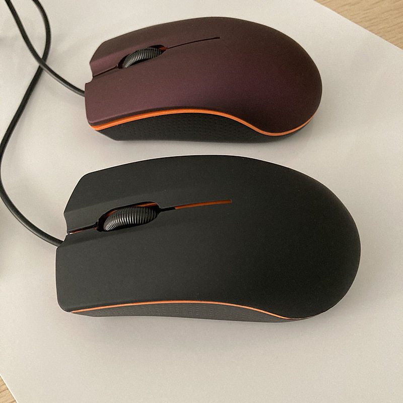 Applicable to Lianxiang M20 wired mouse laptop frosted business mini USB optical mouse cross-border