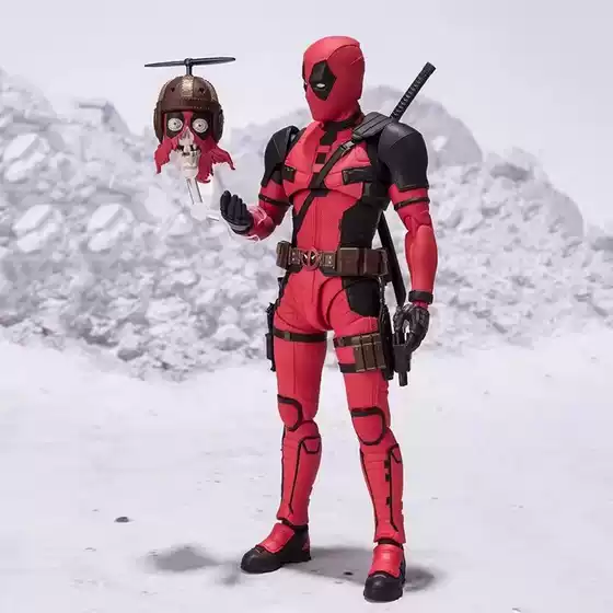 Deadpool 3 Movie Version Deadpool and Wolverine with Movable Joints, Little Bitch, Ornament Model, Boxed Figure