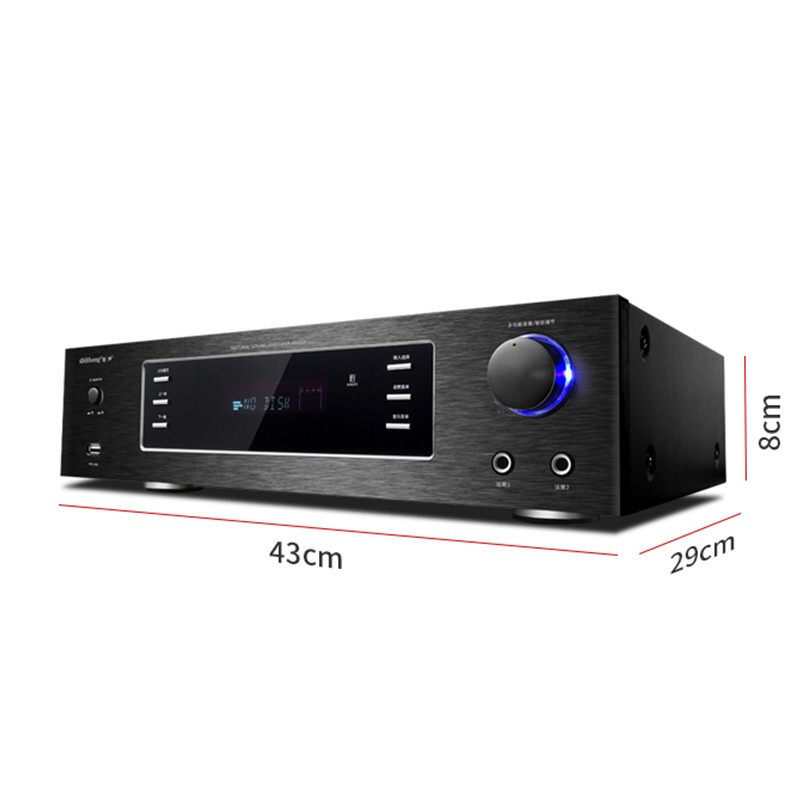Qisheng AV-115 fixed resistance Bluetooth home power amplifier professional high-power KTV professional subwoofer home theater A