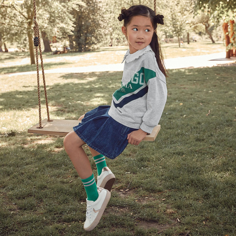 加工定制 儿童卫衣童装卫衣秋季新款针织印花长袖女童卫衣